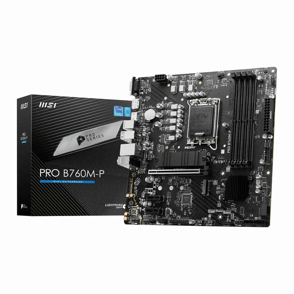 MSI Intel PRO B760M-P Micro-ATX Motherboard